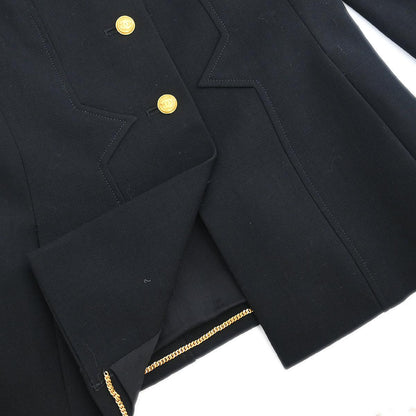 Chanel 1996 Setup Suit Jacket Skirt Black #40