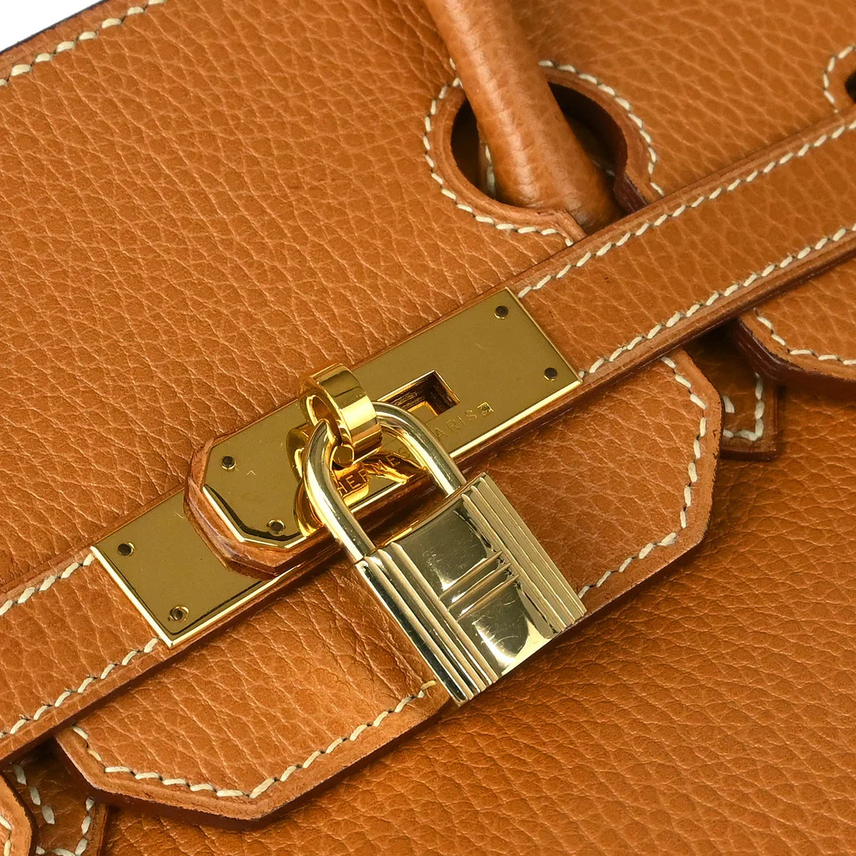 Hermes 1995 Natural Ardennes Haut a Courroies 32 Handbag