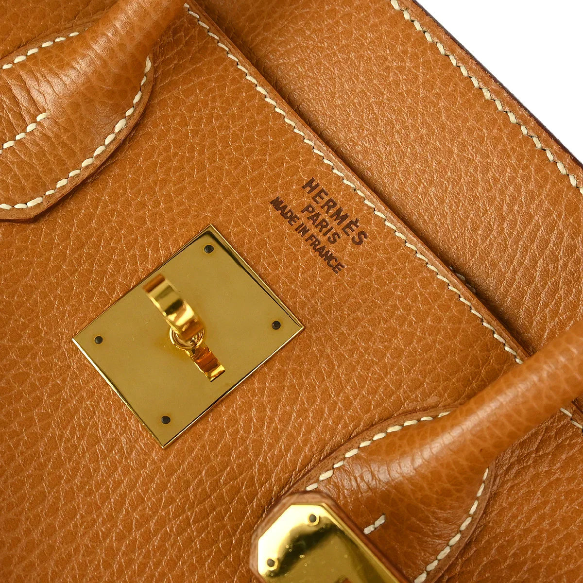 Hermes 1995 Natural Ardennes Haut a Courroies 32 Handbag