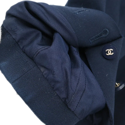 Chanel 1996 Single Breasted Jacket Navy #40