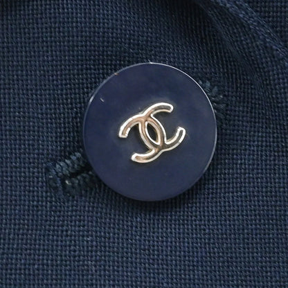 Chanel 1996 Single Breasted Jacket Navy #40