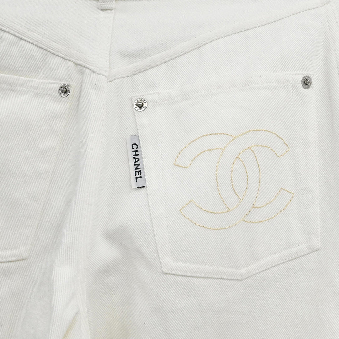 Chanel Long Pants White 04250 #38 – AMORE Vintage Tokyo