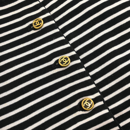 Chanel 1995 Short Sleeve Top Black #42