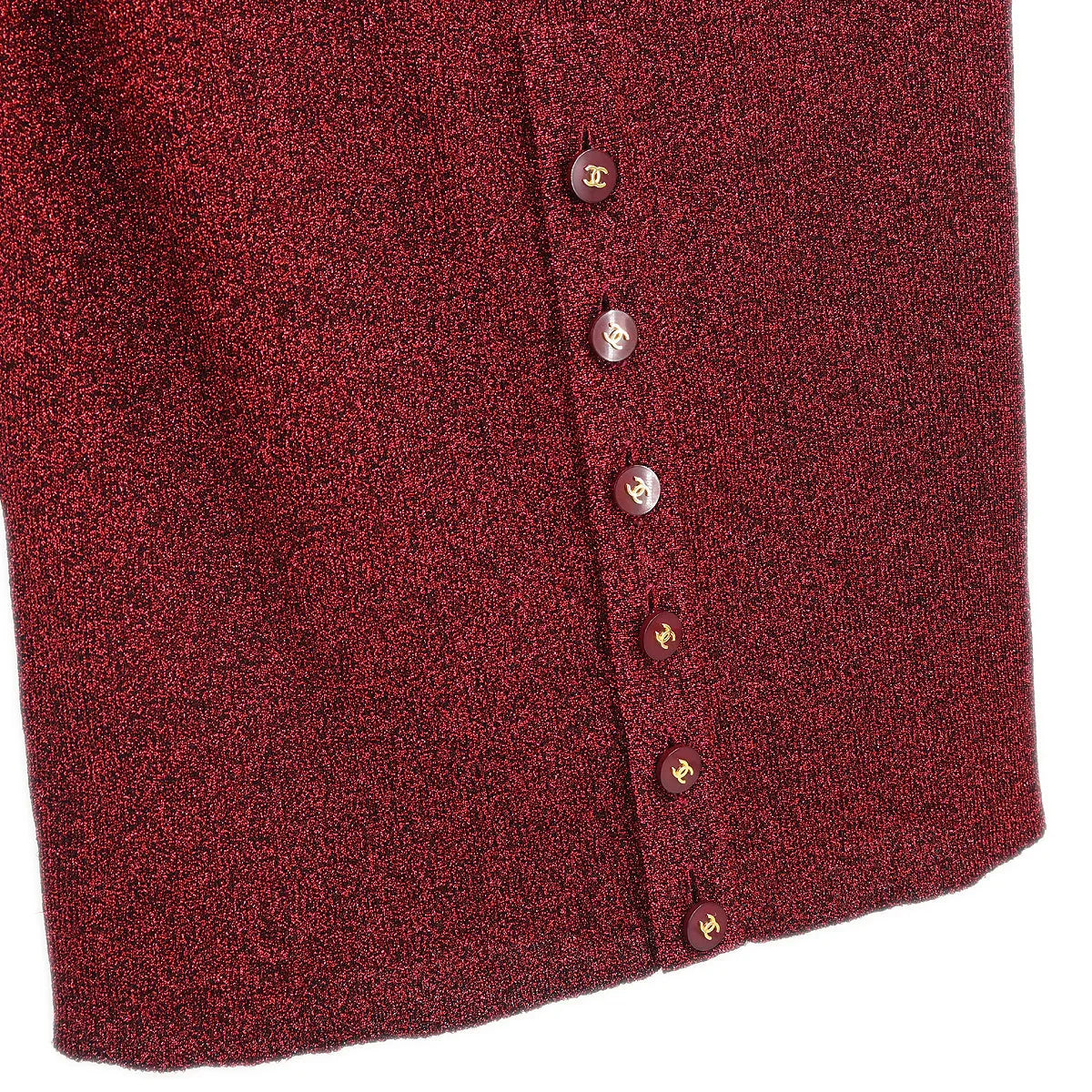 Chanel 1996 Setup Cardigan Dress Bordeaux #40