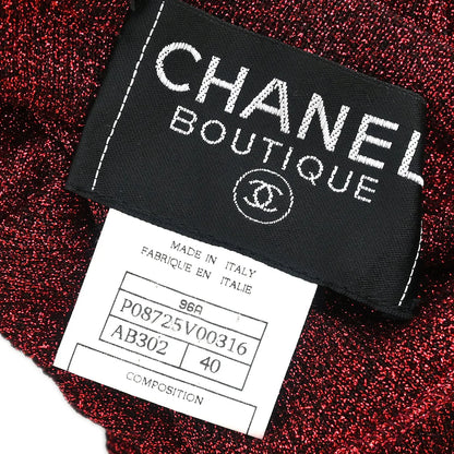 Chanel 1996 Setup Cardigan Dress Bordeaux #40