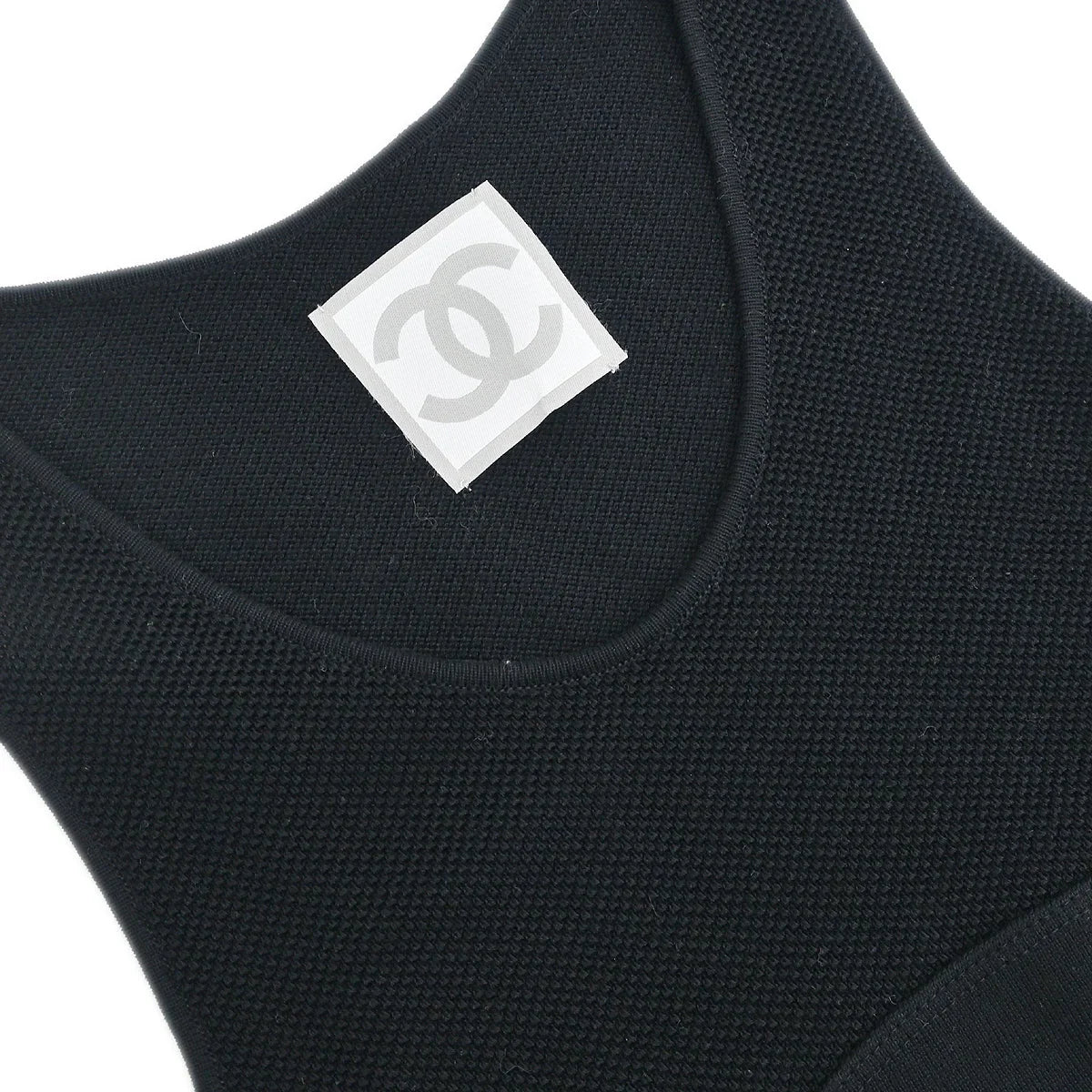Chanel 2004 Sport Line Sleeveless Dress Black #38