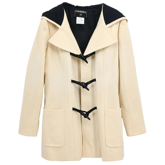 Chanel 2006 Duffel Coat White #38