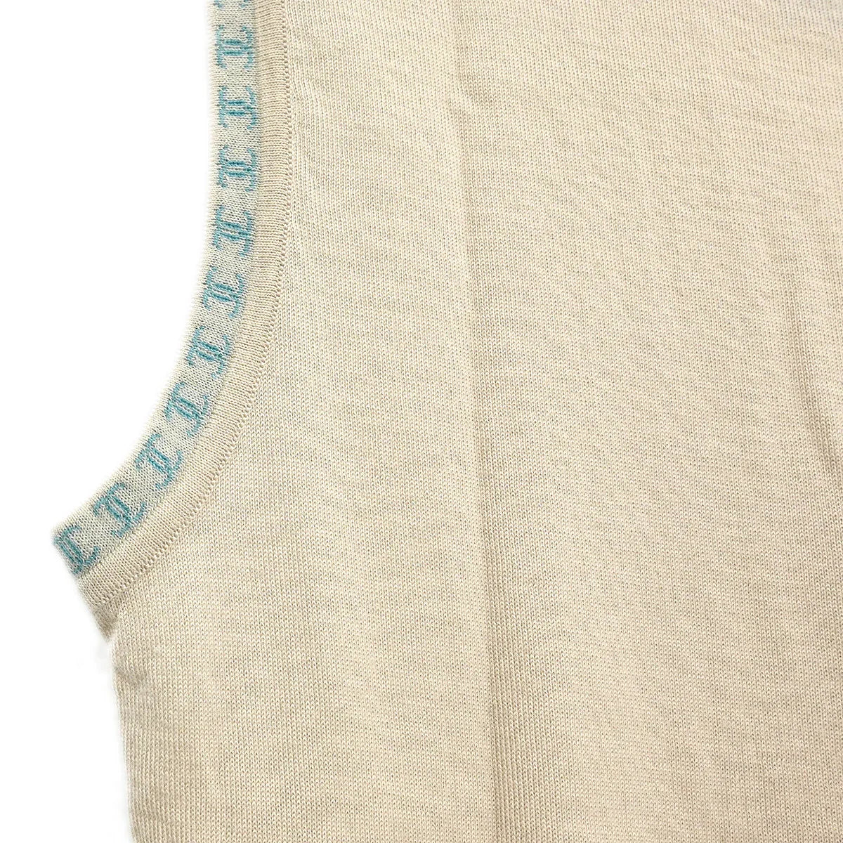 Chanel 2001 Sleeveless Tank Top Beige #42