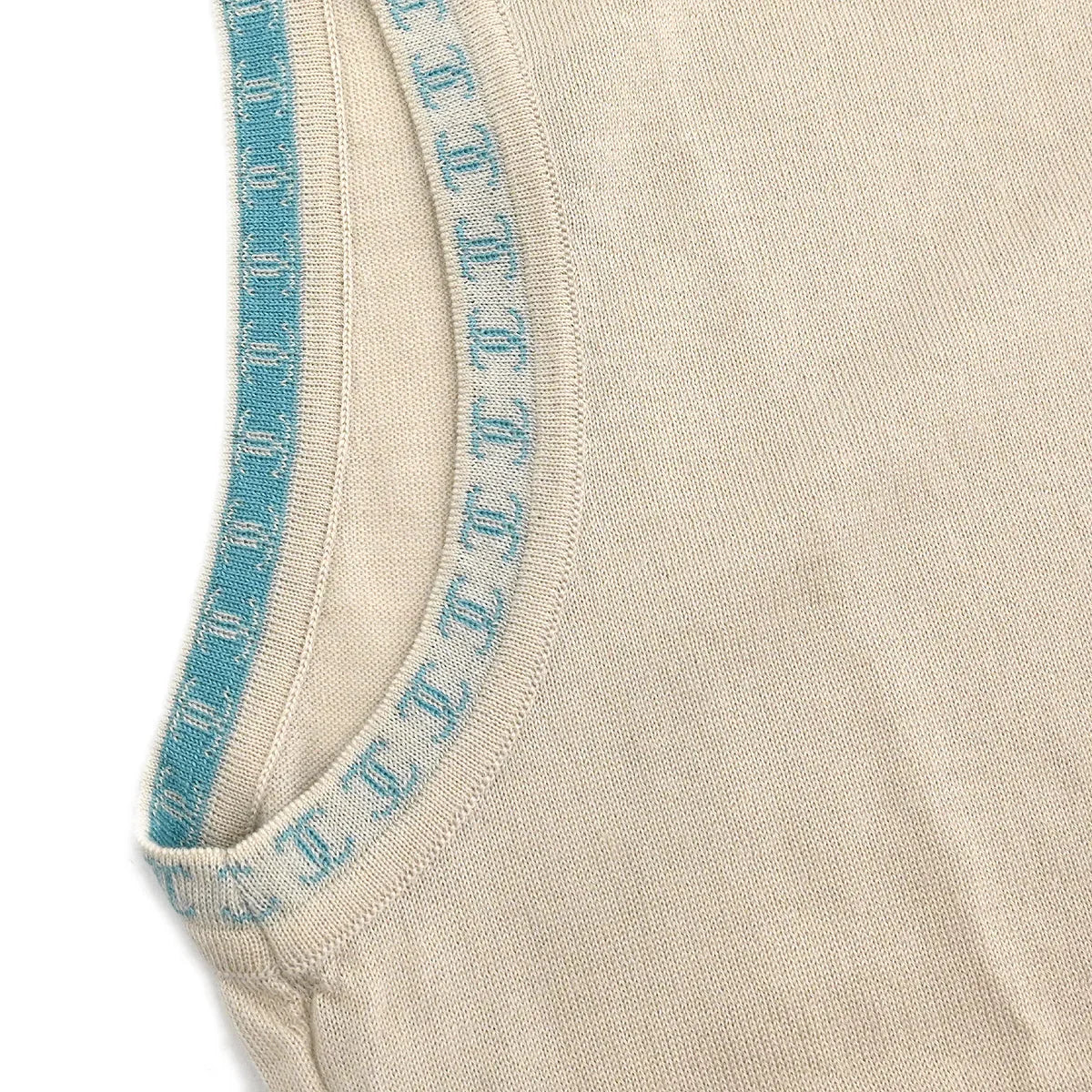 Chanel 2001 Sleeveless Tank Top Beige #42