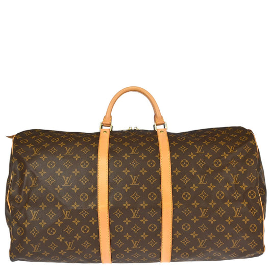 Louis Vuitton 2002 Monogram Keepall 60 Duffle Handbag M41422