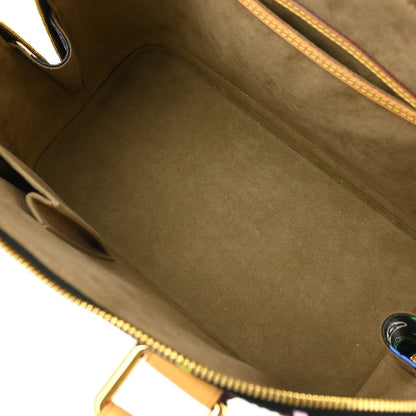 Louis Vuitton 2007 Black Monogram Multicolor Alma Handbag M92646