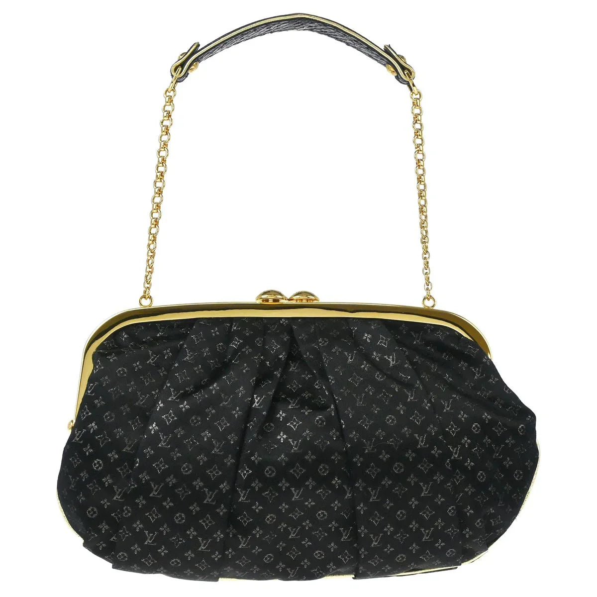 Louis Vuitton * 2006 Black Satin Aumoniere M92062