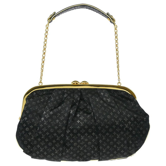 Louis Vuitton * 2006 Black Satin Aumoniere M92062