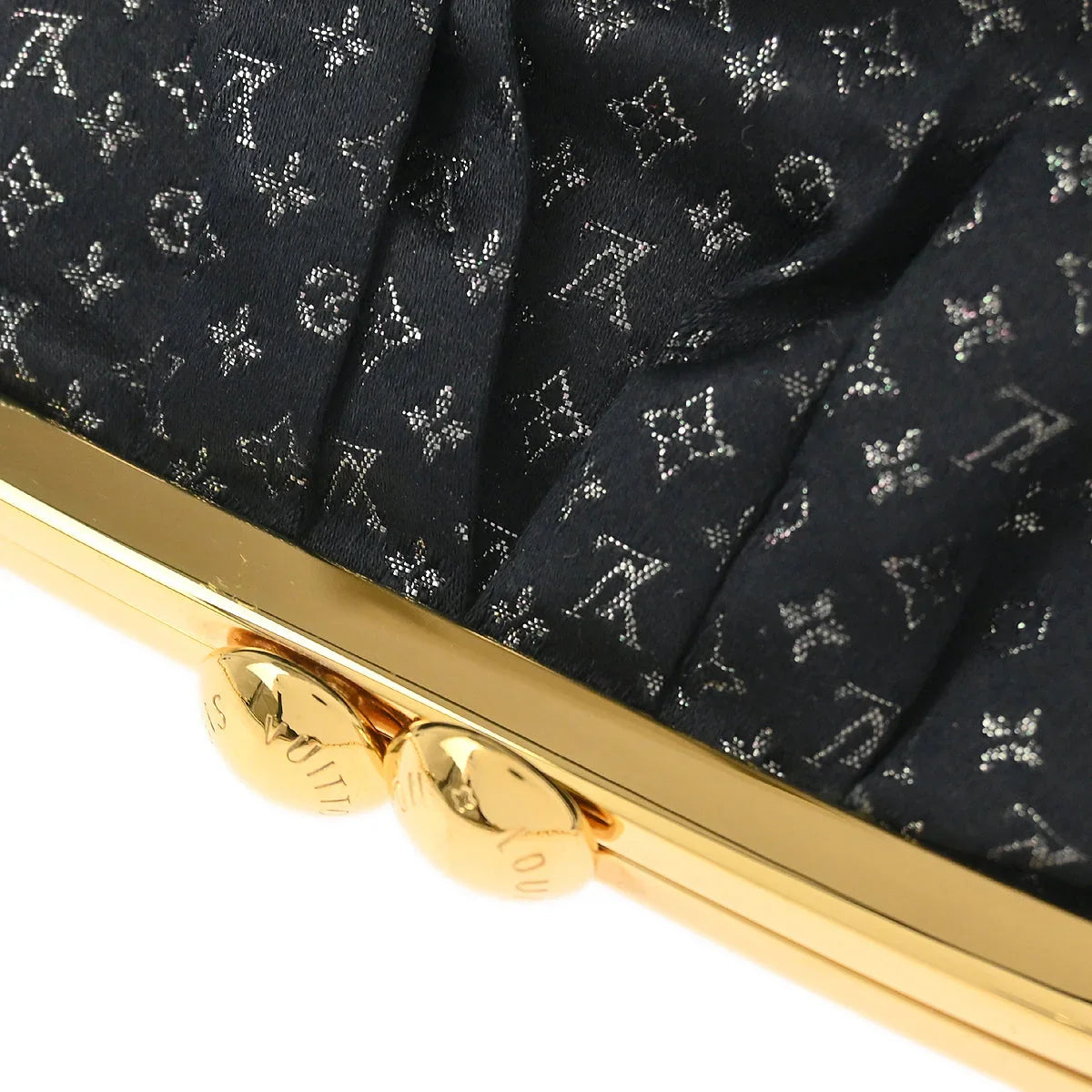 Louis Vuitton * 2006 Black Satin Aumoniere M92062