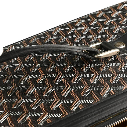 Goyard 2007 Black Trunk Rolling Luggage Suitcase