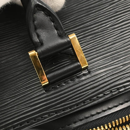 Louis Vuitton 1998 Black Epi Pont Neuf Handbag M52052