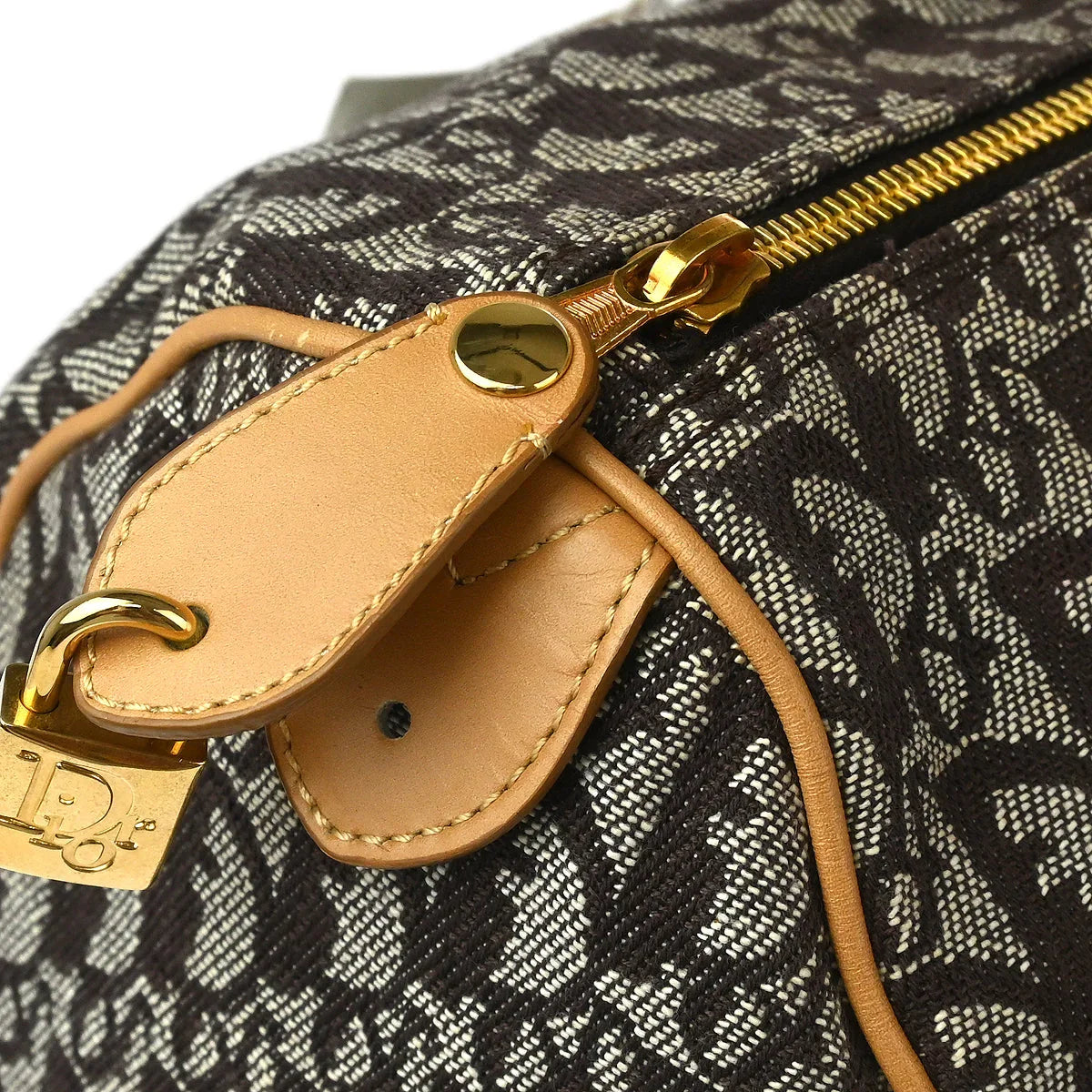 Christian Dior 2002 Brown Trotter Duffle Handbag