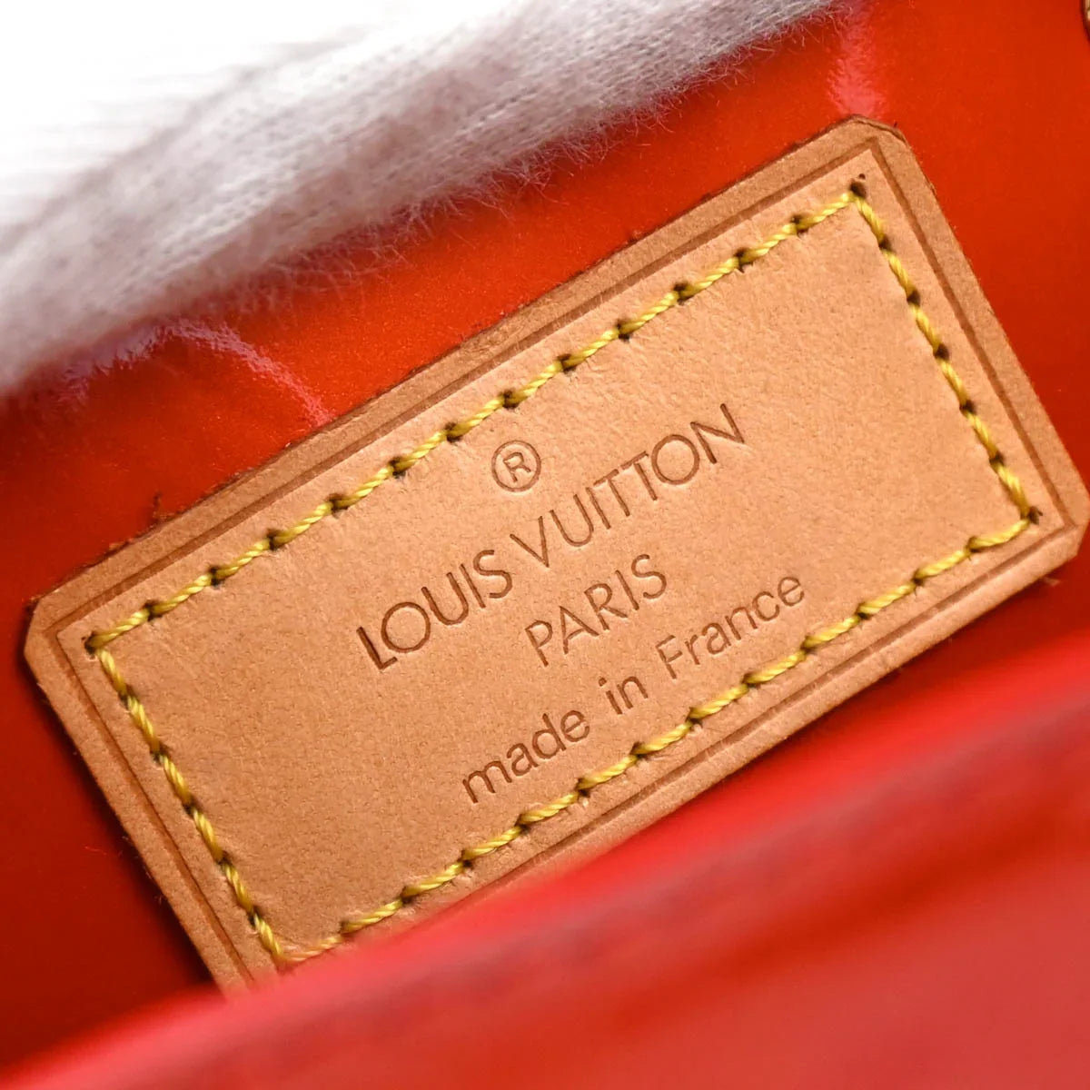 Louis Vuitton 2002 Red Vernis Reade PM Tote Handbag M91088