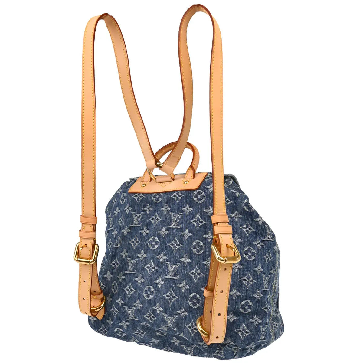 Louis Vuitton 2006 Blue Monogram Denim Sac a Dos GM Backpack M95056