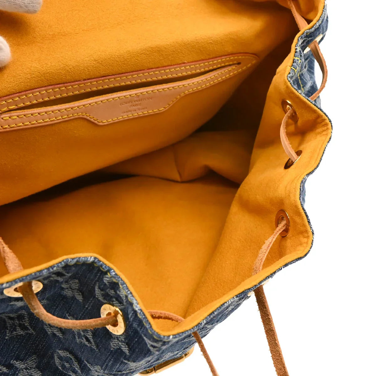 Louis Vuitton 2006 Blue Monogram Denim Sac a Dos GM Backpack M95056