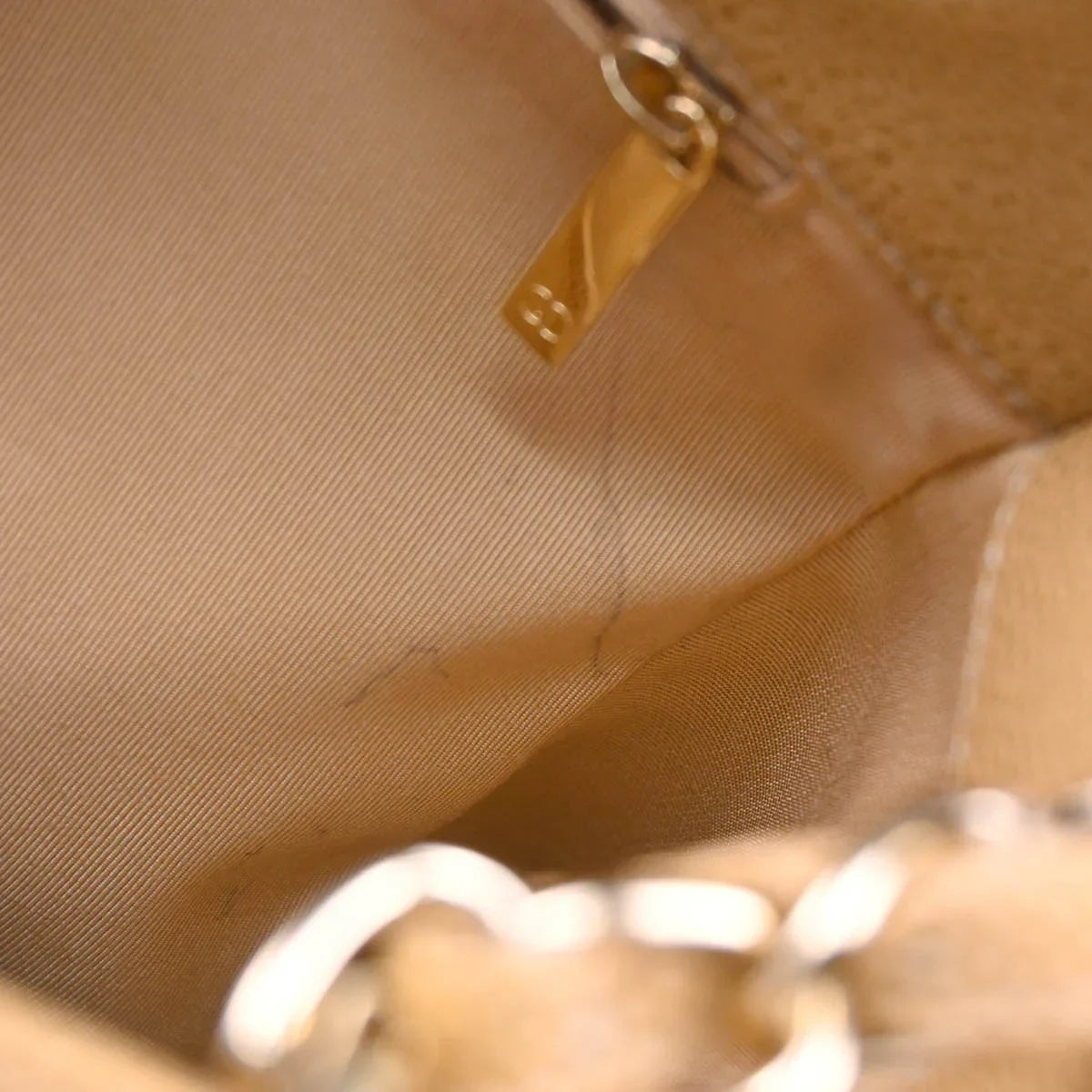 Chanel 2003-2004 Beige Caviar Petite Shopping Tote PST Chain Handbag