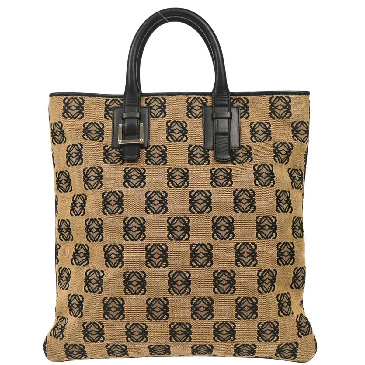 Loewe Brown Canvas Tote Handbag