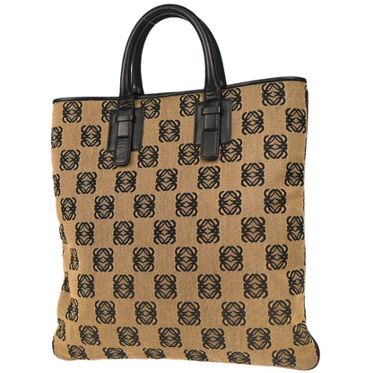 Loewe Brown Canvas Tote Handbag