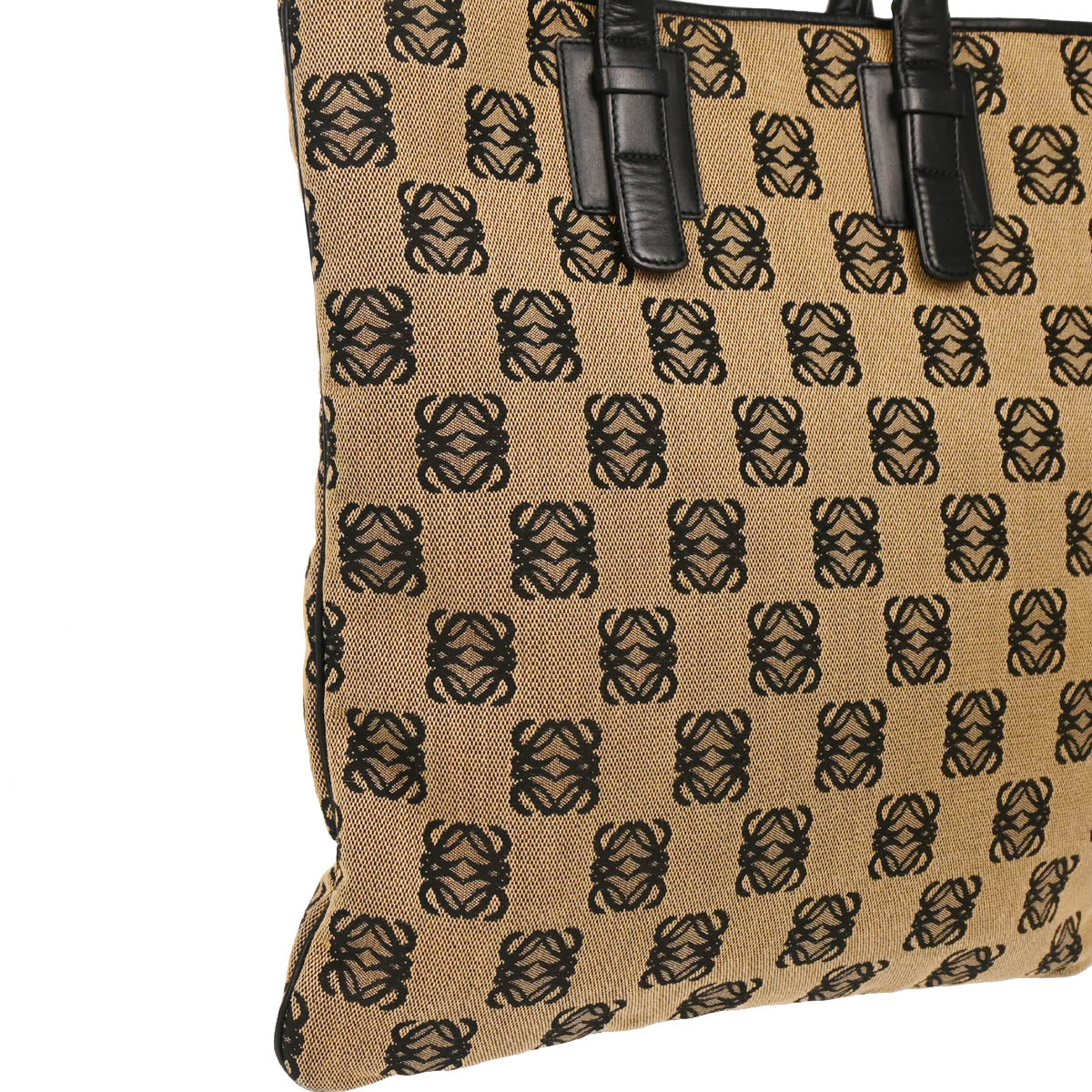 Loewe Brown Canvas Tote Handbag