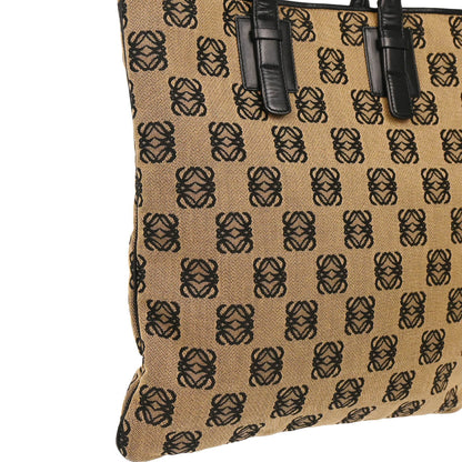 Loewe Brown Canvas Tote Handbag