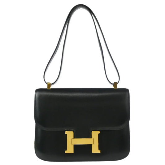 Hermes 1997 Black Box calf Constance 23 Shoulder Bag