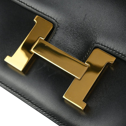 Hermes 1997 Black Box calf Constance 23 Shoulder Bag