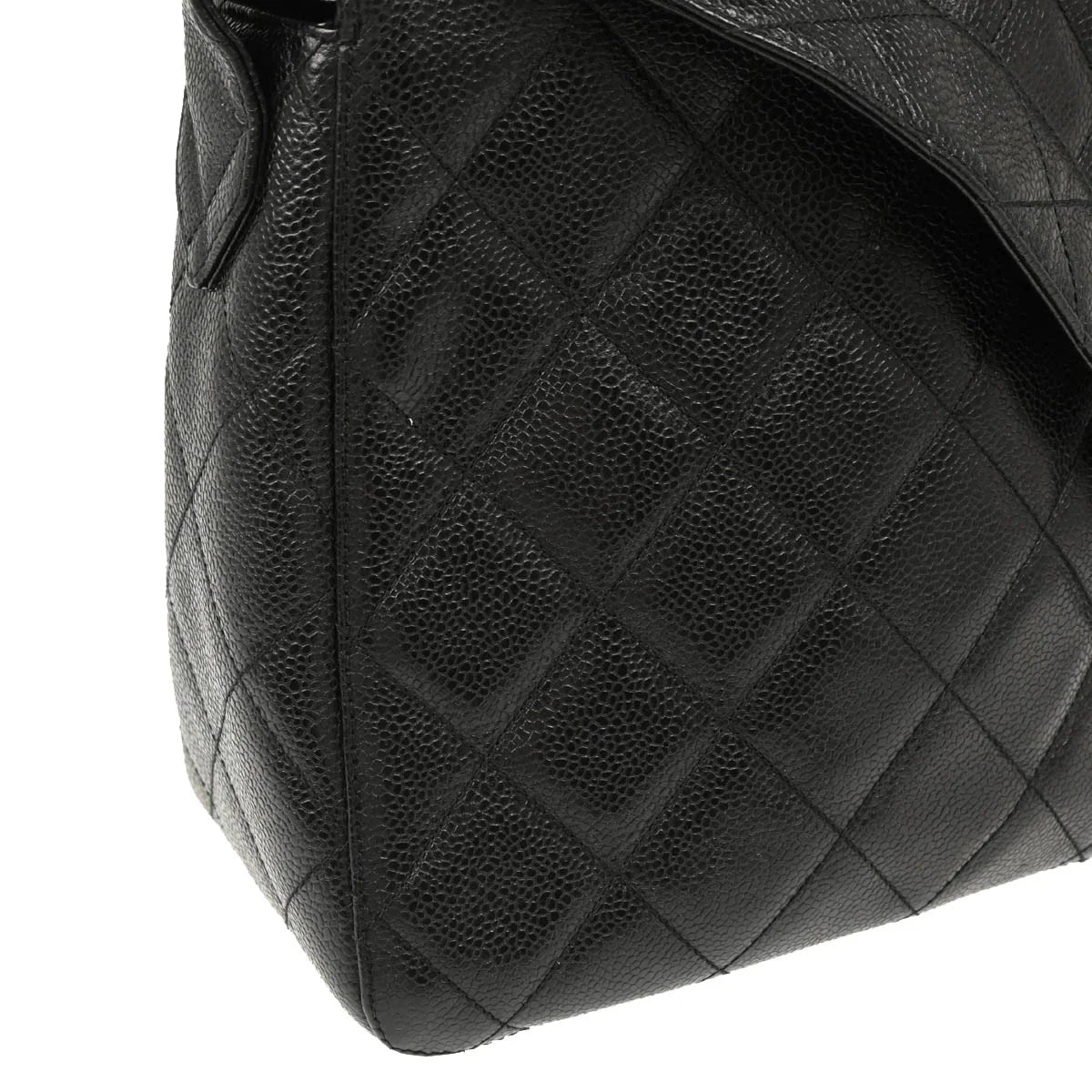 Chanel 1996-1997 Black Caviar Shoulder Bag