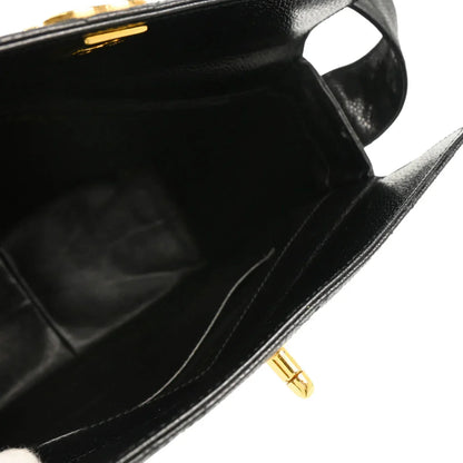 Chanel 1996-1997 Black Caviar Shoulder Bag