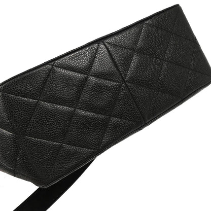 Chanel 1996-1997 Black Caviar Shoulder Bag