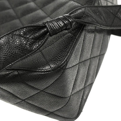 Chanel 1996-1997 Black Caviar Shoulder Bag