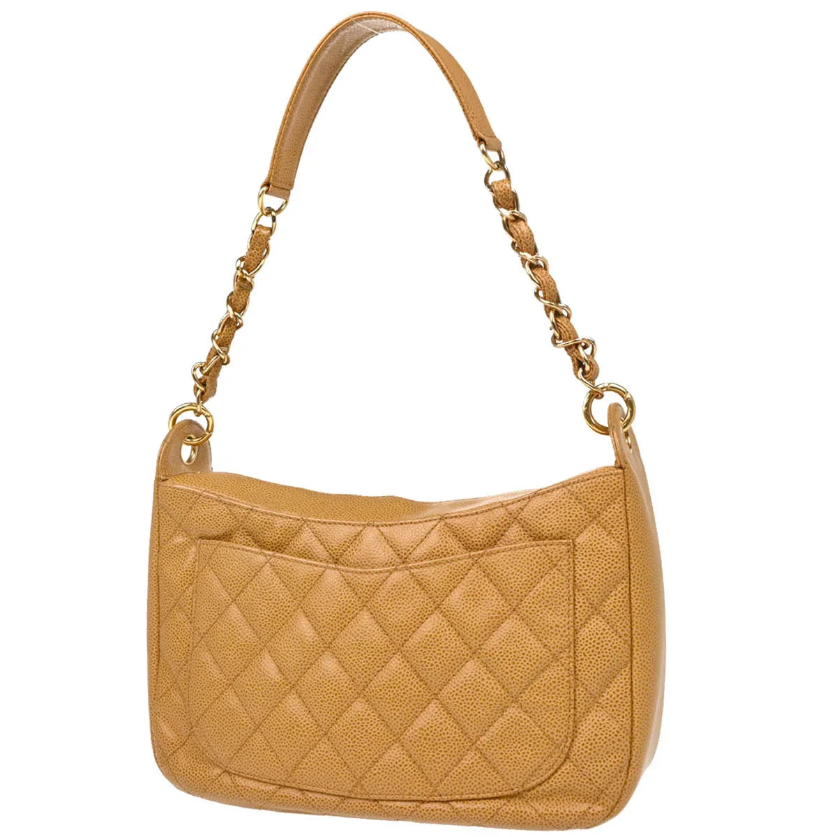 Chanel 2003-2004 Beige Caviar Handbag