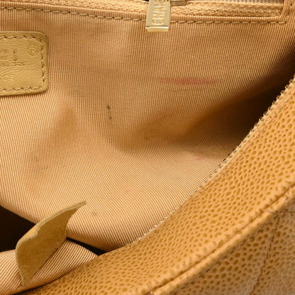 Chanel 2003-2004 Beige Caviar Handbag