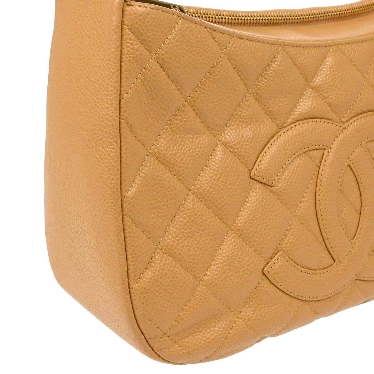 Chanel 2004-2005 Beige Caviar Handbag