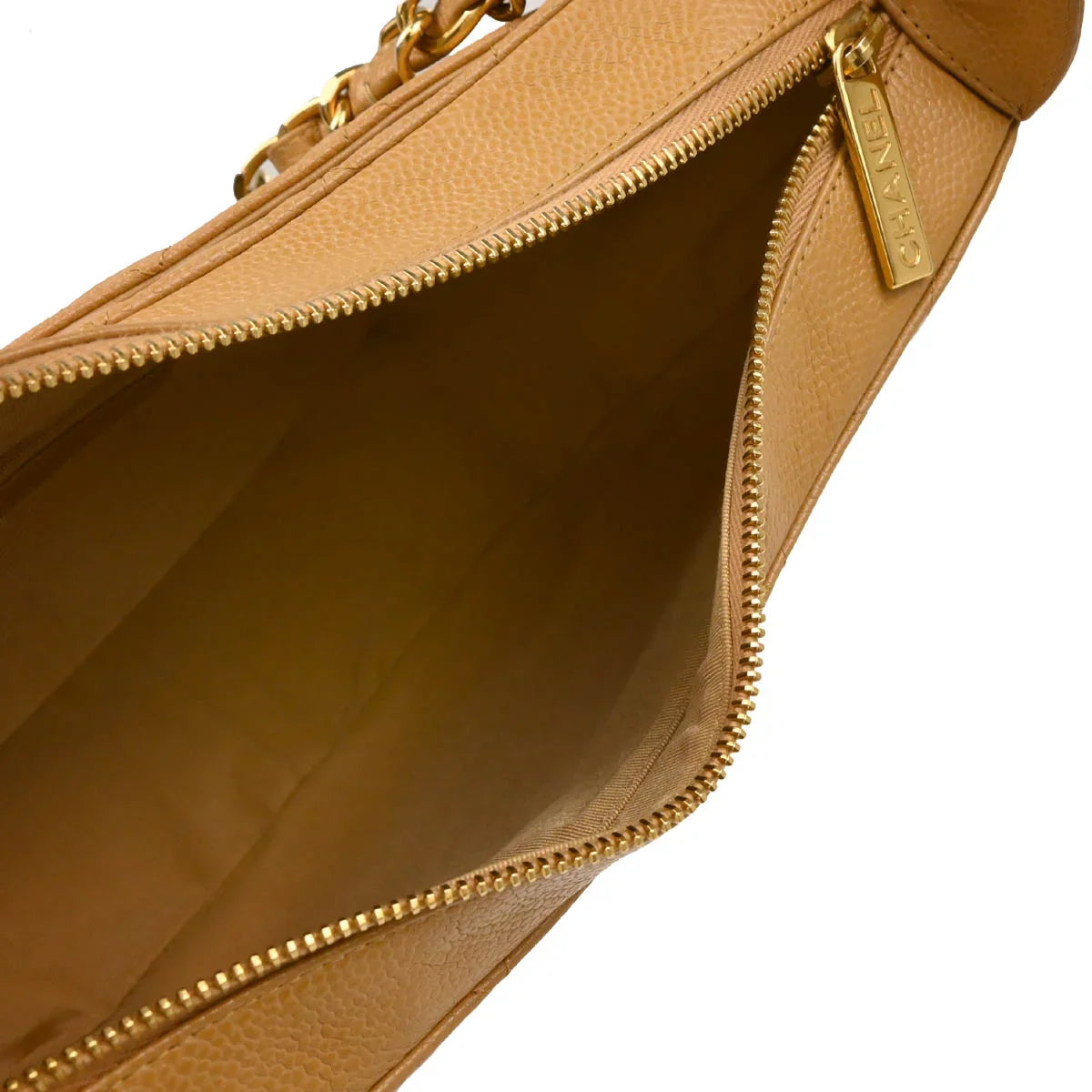 Chanel 2004-2005 Beige Caviar Handbag