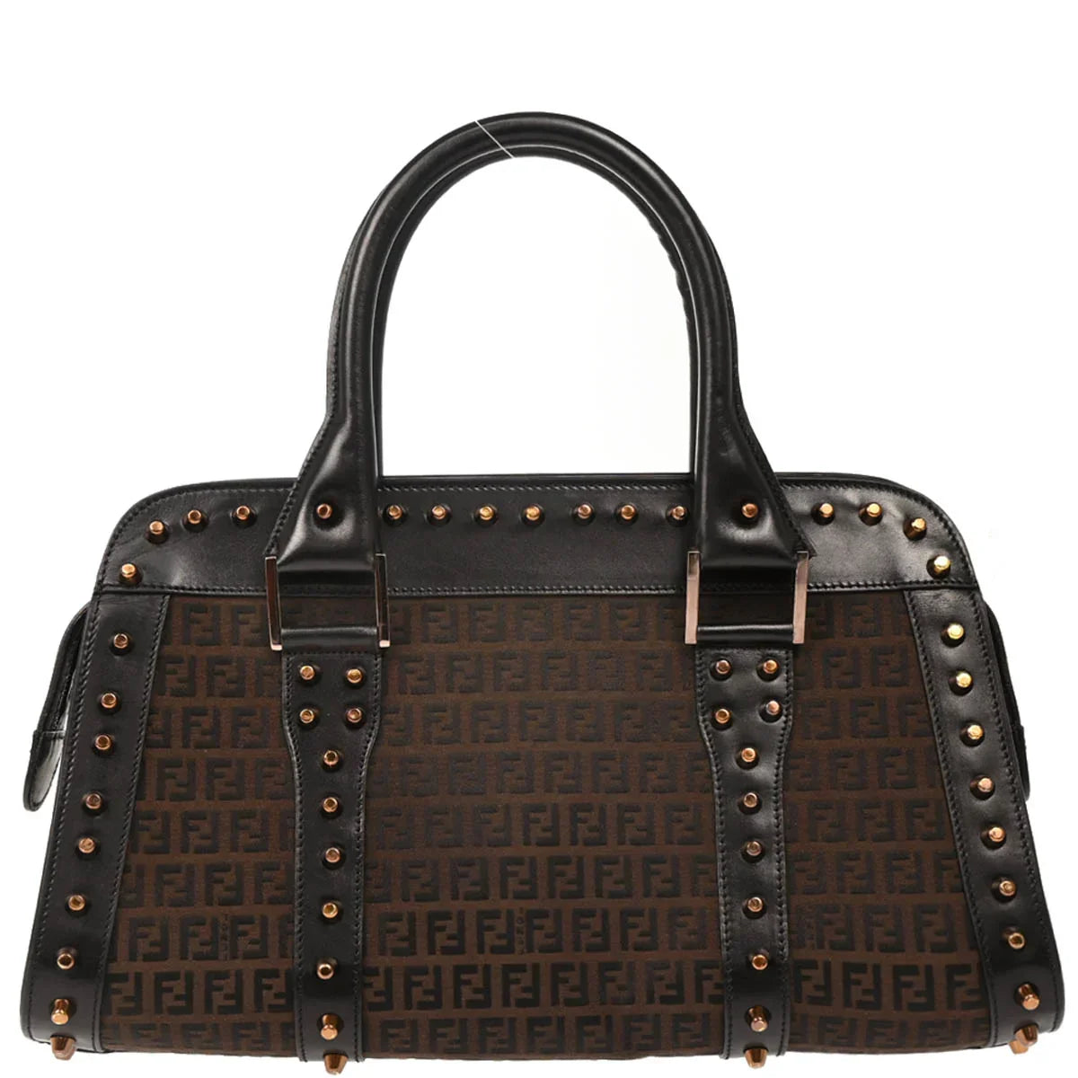 Fendi 2001 Brown Zucchino Handbag