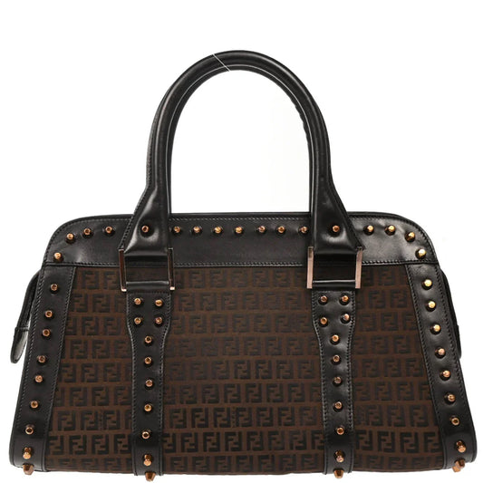 Fendi 2001 Brown Zucchino Handbag