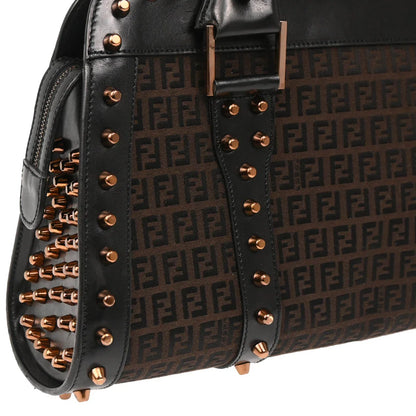 Fendi 2001 Brown Zucchino Handbag
