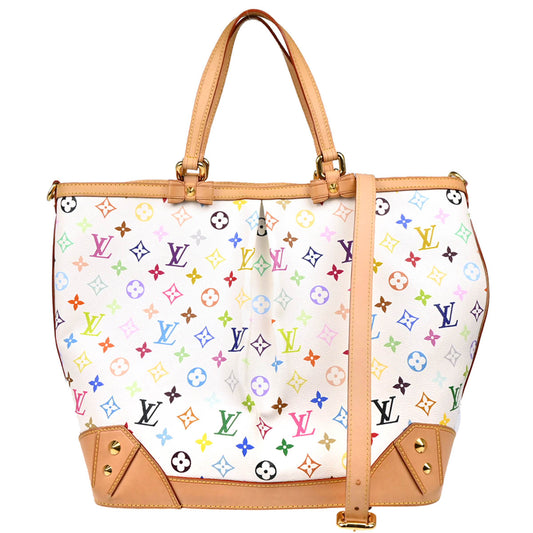Louis Vuitton 2011 White Monogram Sharleen GM 2way Shoulder Tote Handbag M93214