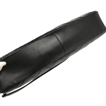 Chanel 2012-2013 Black Caviar Chain Tote Handbag