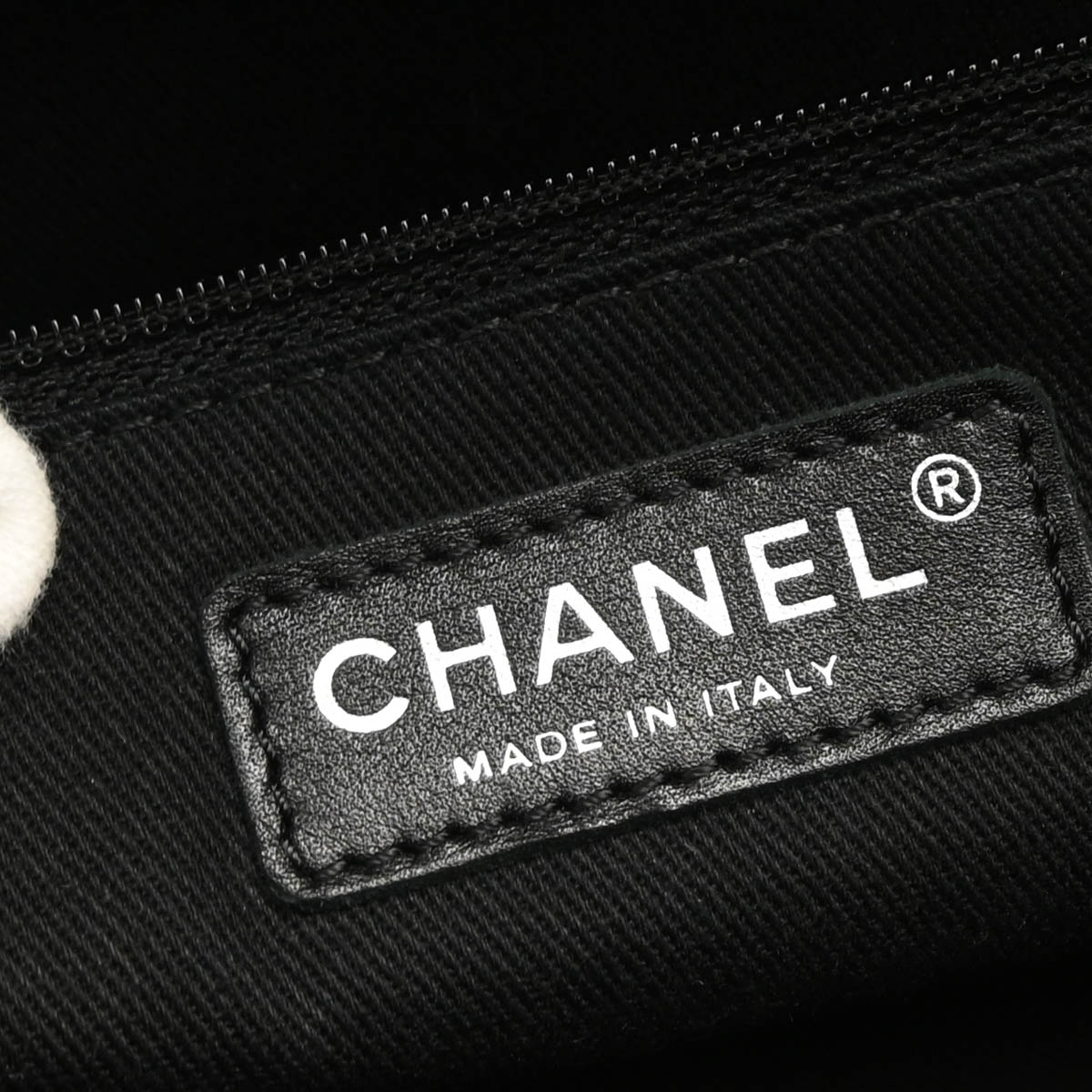 Chanel 2012-2013 Black Caviar Chain Tote Handbag