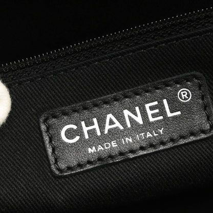 Chanel 2012-2013 Black Caviar Chain Tote Handbag