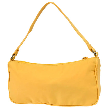 Prada Yellow Nylon Handbag