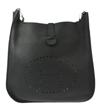 Hermes 2005 Black Togo Evelyne 2 41 TGM Shoulder Bag