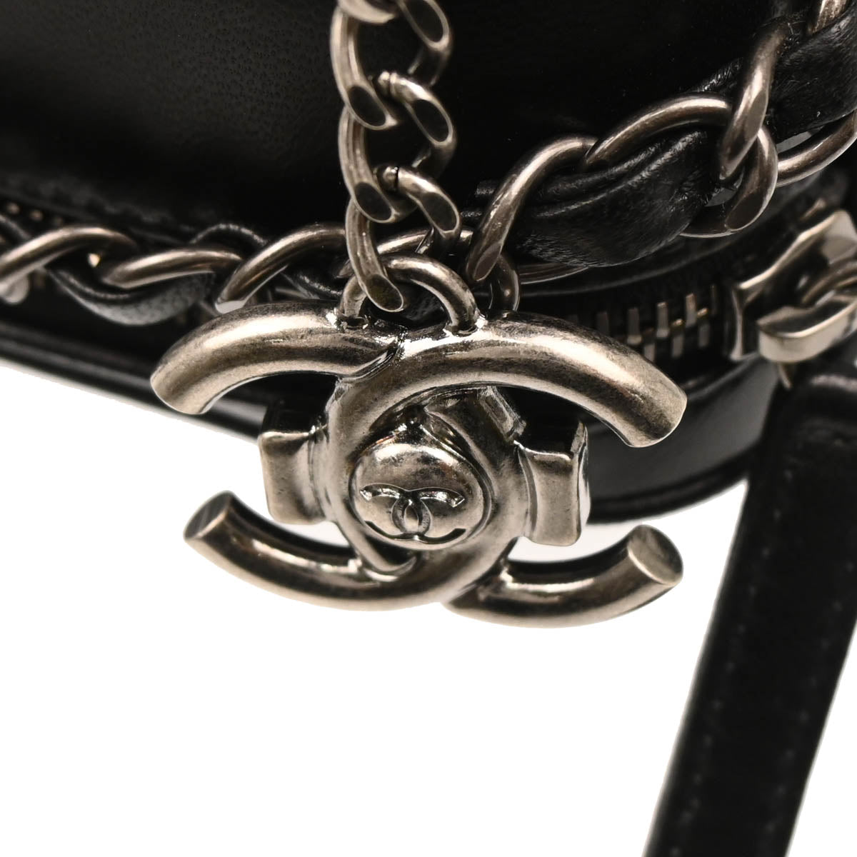 Chanel 2014-2015 Black Lambskin Medium Coco Boy Camera Bag