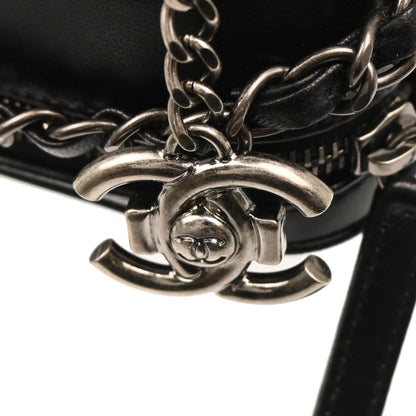 Chanel 2014-2015 Black Lambskin Medium Coco Boy Camera Bag